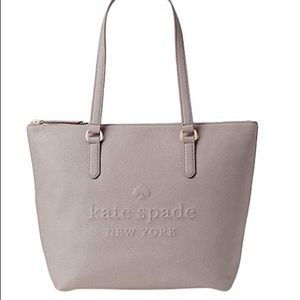 NWT Kate Spade Taupe Leather Tote